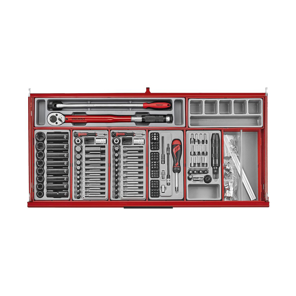 Teng Tools 37in PRO35™ Roller Cabinet Tool Kit 663 Pieces Red